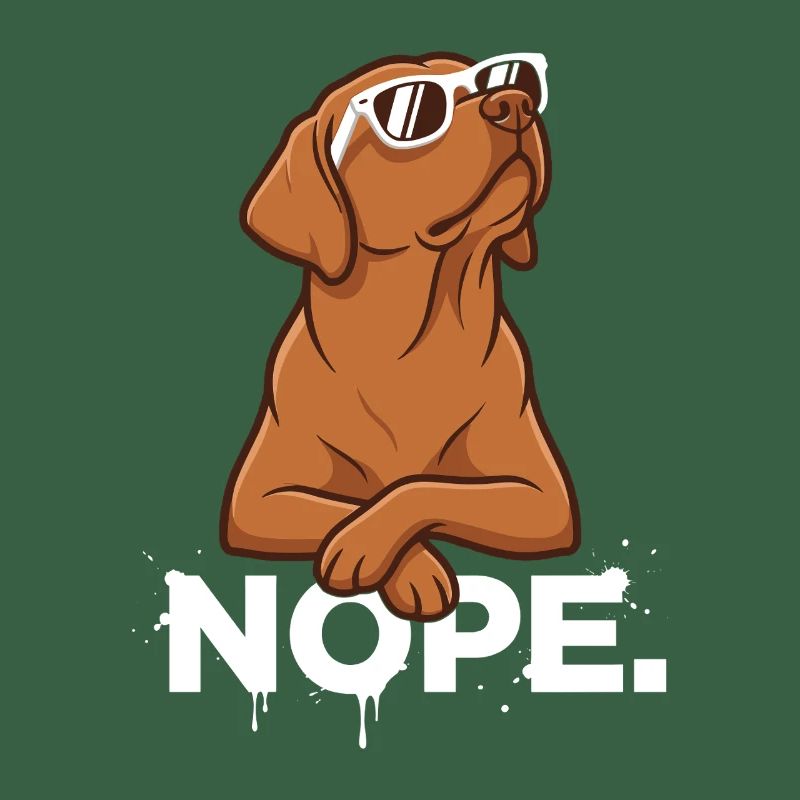 Cool Foxred Labrador: Nope Statement