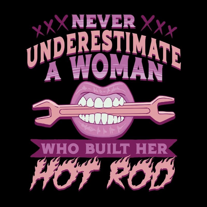 Femmes Sammler Oldtimer avec Hot Rod