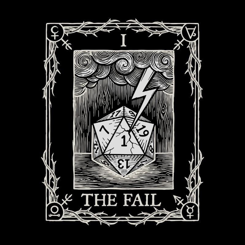Real Bad Luck Dice Tarot Pen and Paper