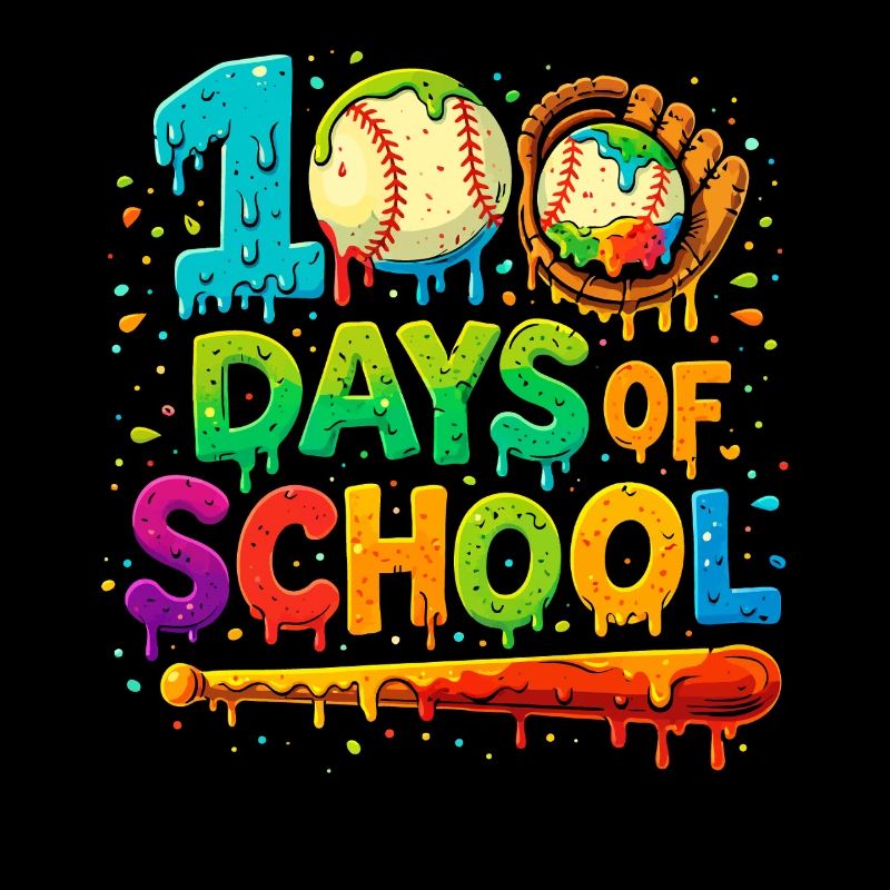 100 Tage Schule Farbexplosion