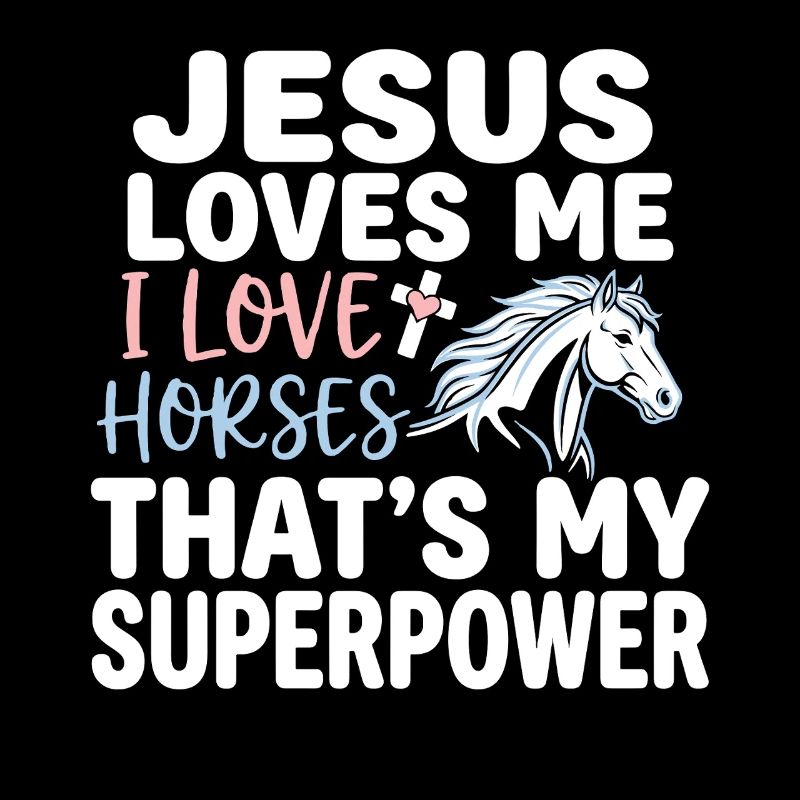 Jésus m’aime, j’aime les chevaux