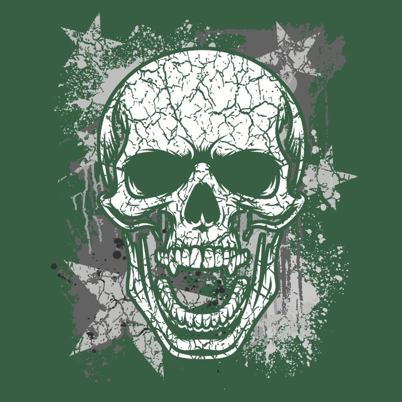 Grunge Schädel Grafik