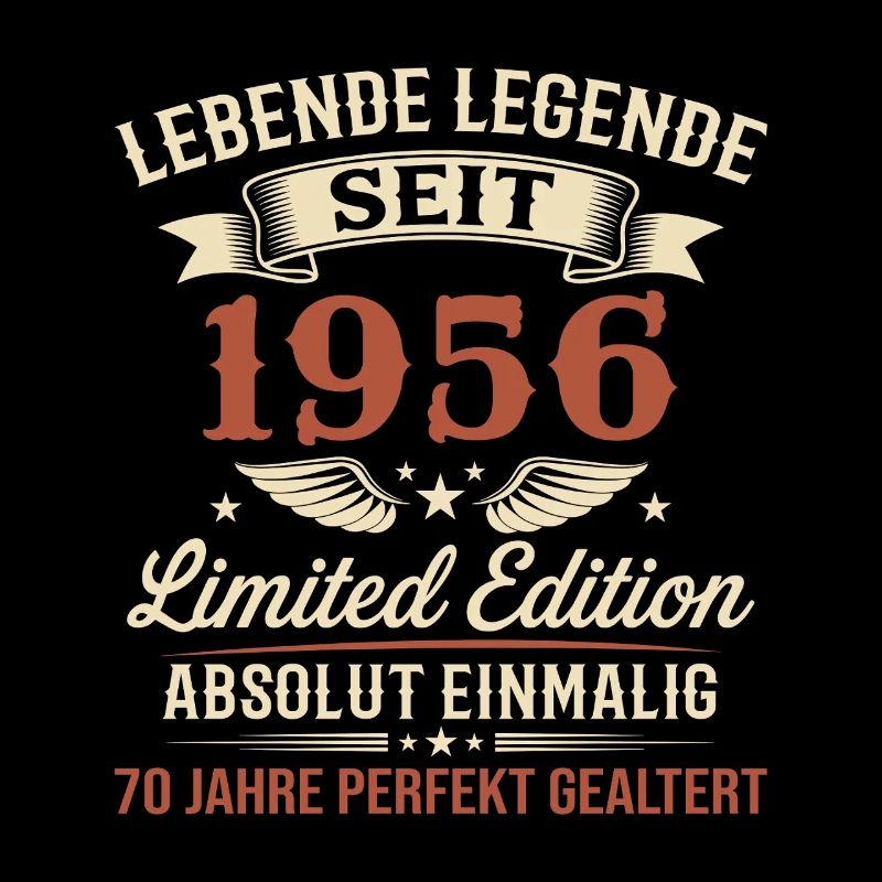 70e anniversaire 1956 Legend Vintage Gift