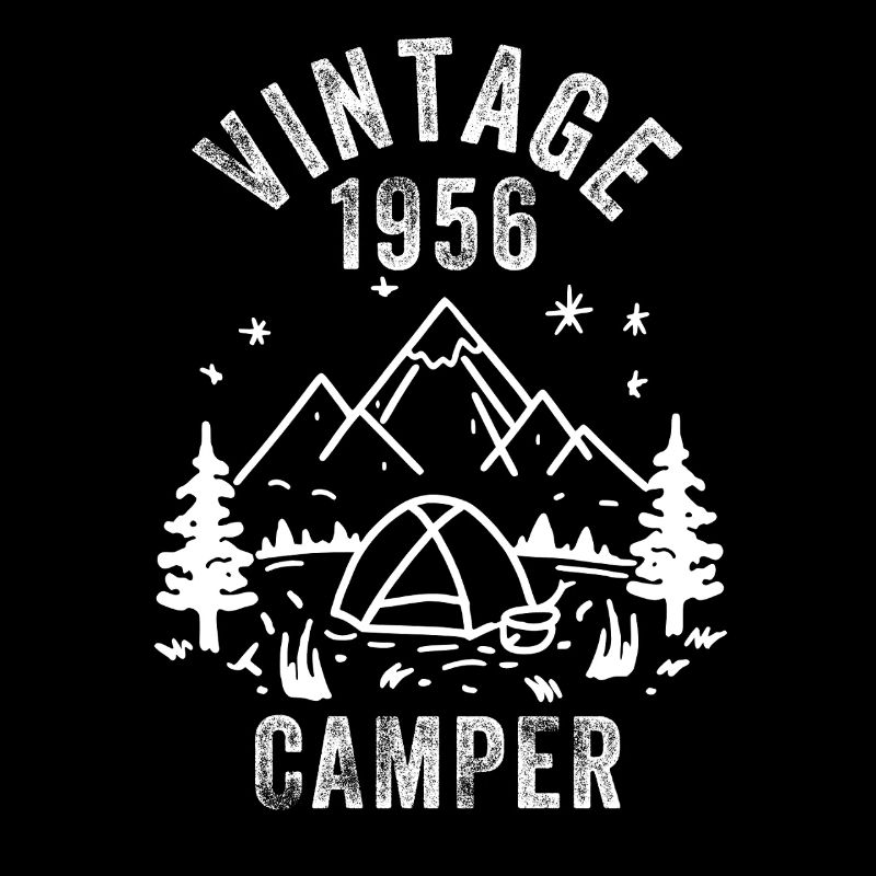 Vintage 1956 Camper 70th Birthday
