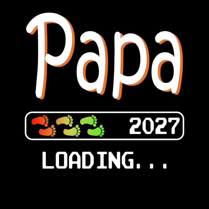 Papa 2027 chargeant Future grossesse de papa