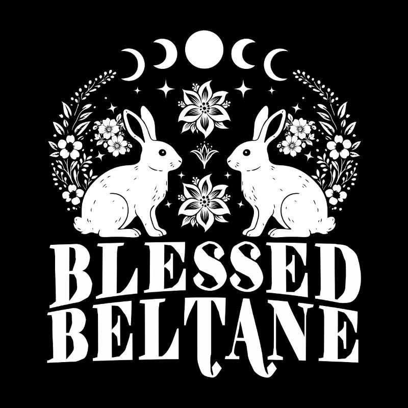 Bénédictions de Beltane Lapin païen du 1er mai