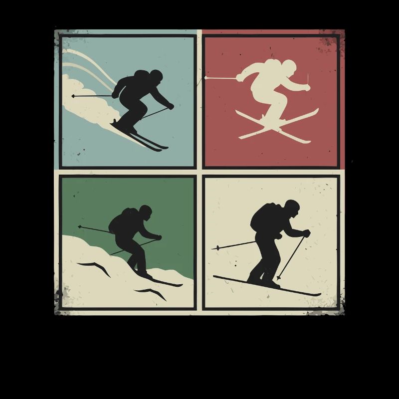 Ski rétro rétro vintage