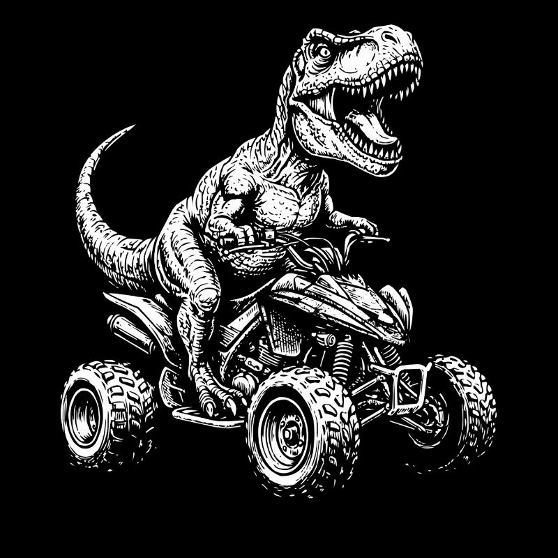 Quad Dinosaur ATV Quad Driver Kids Offroad