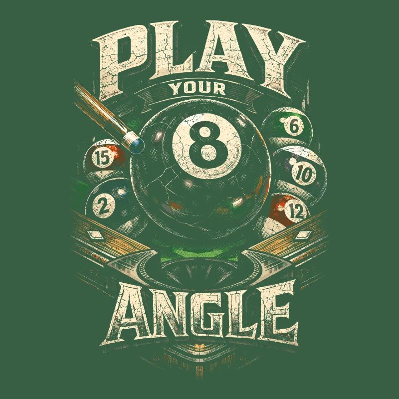 Le billard à 8 billes joue ton angle