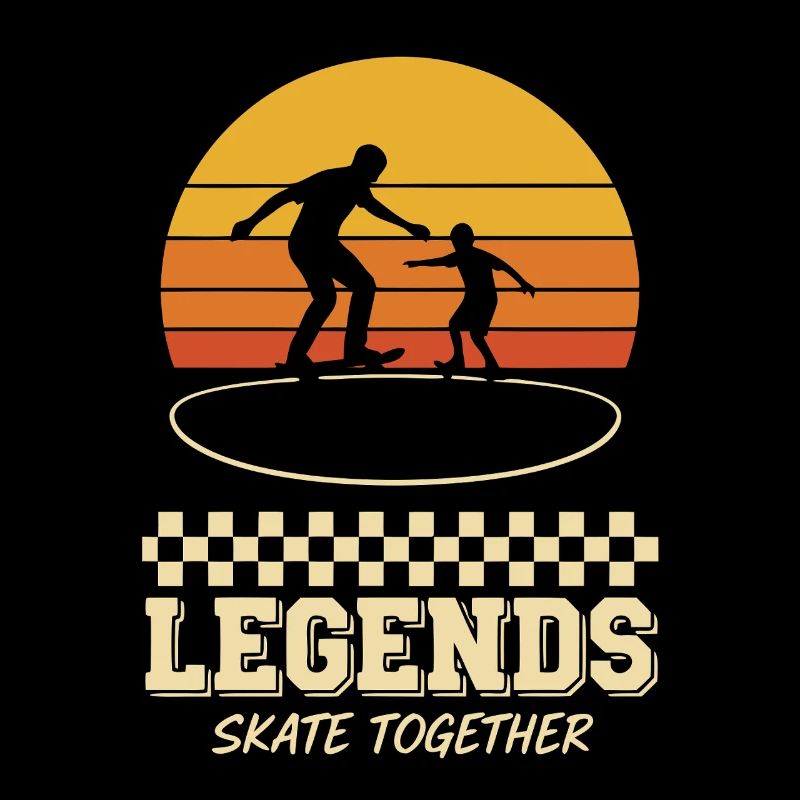 Skateboard Legenden Vater Sohn