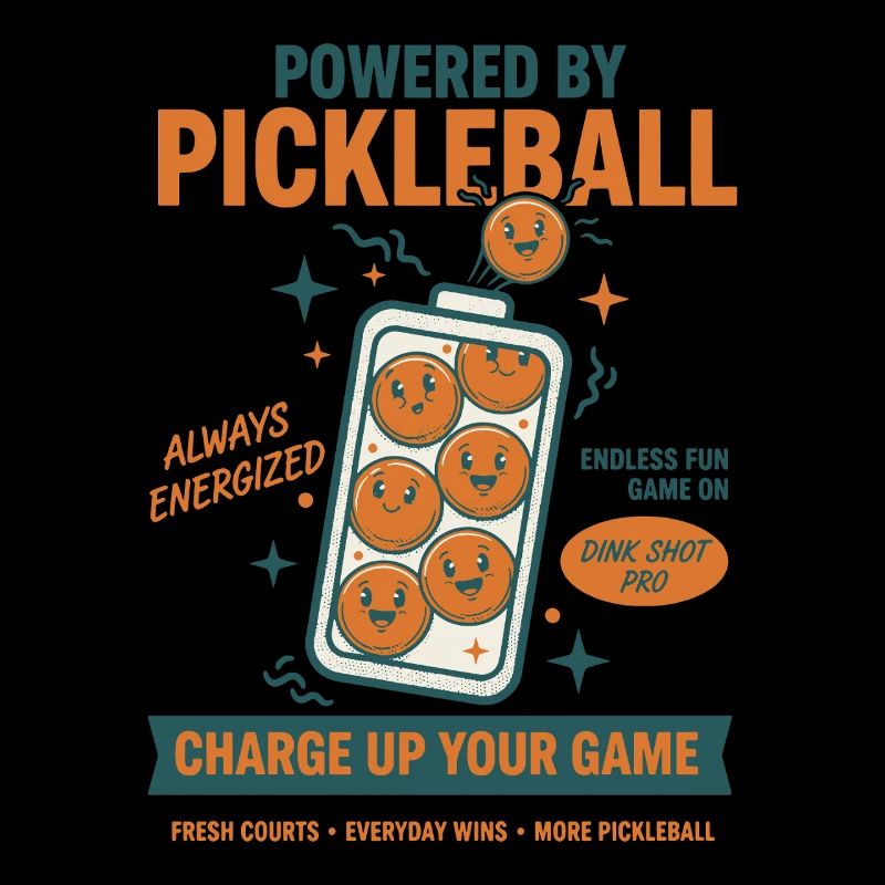 Pickleball Powered By Pickleball Funny Player
