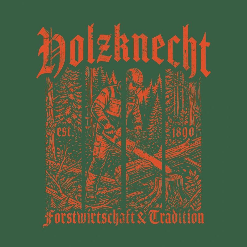 Forêt forestière bûcheron tronçonneuse