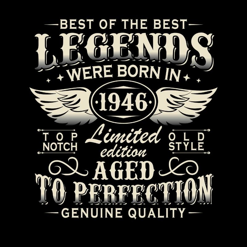 Cadeau d’anniversaire vintage 1946 Legends pour le 80e anniversaire