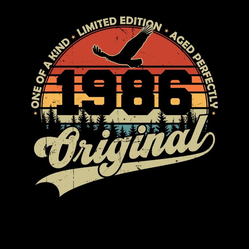 Original 1986 Vintage Rétro Cadeau d’anniversaire