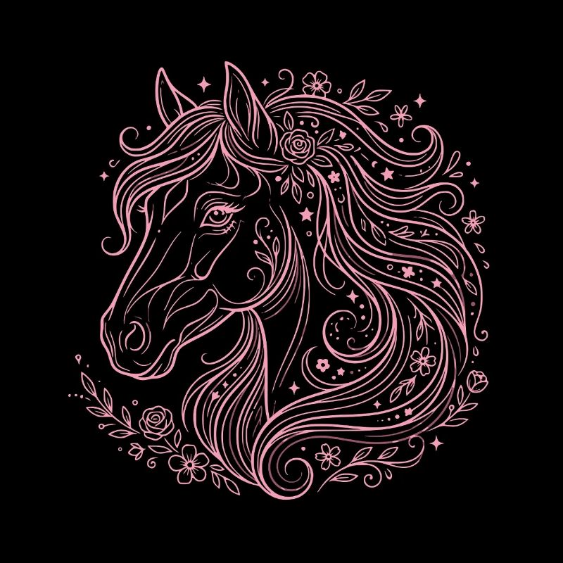 Équitation à tête de cheval