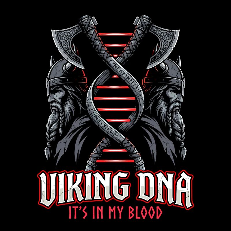 Symbole de hache à ADN viking – C’est dans le sang