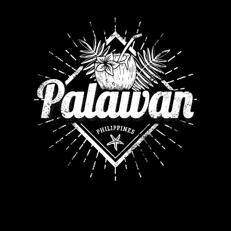 Palawan Island in Philippines Coconut Souvenir