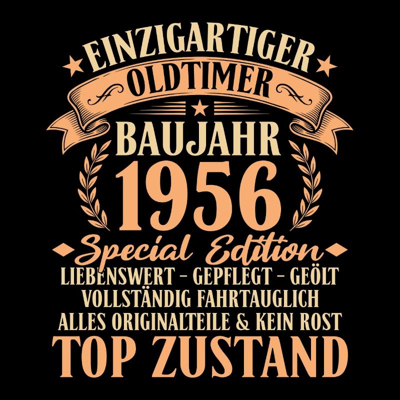 1956 Baujahr Oldtimer 70. Geburtstag Geschenkidee