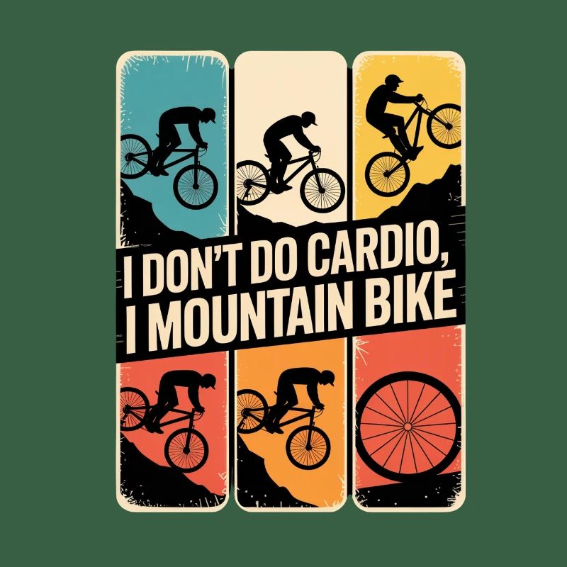 VTT, Descente, Action du cyclisme