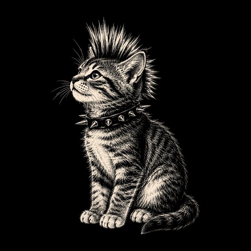 Maillot Punk Cat Mohawk Cats