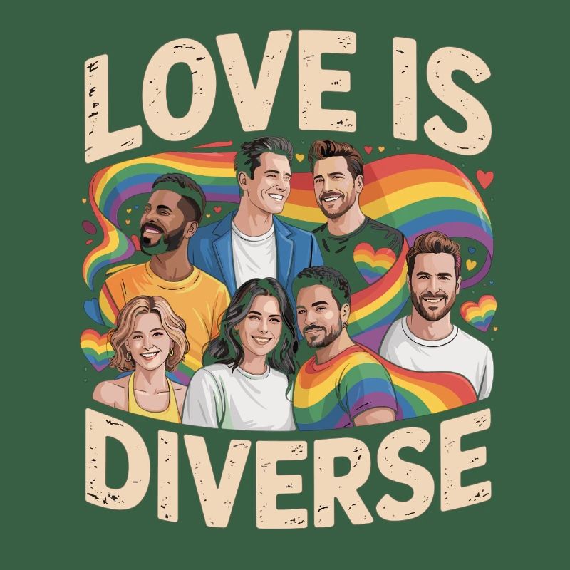 Love Is Diverse Pride Regenbogen