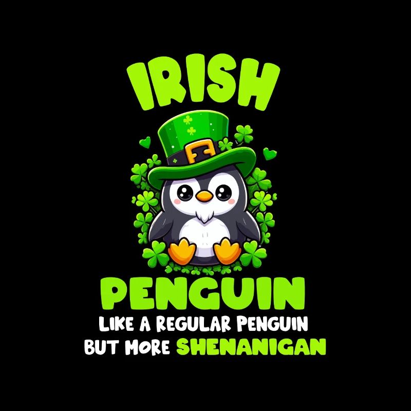 Irischer Trick-Pinguin