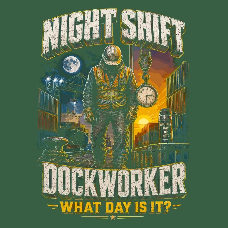 Hafenarbeiter Docker de nuit