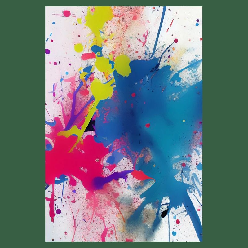 Des éclaboussures de couleur. Peinture