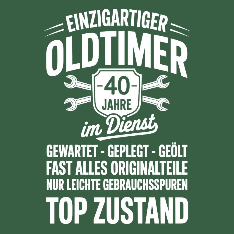 40 years in service - work anniversary oldtimer