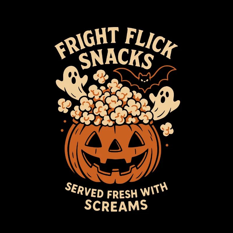 Soirée cinéma d’Halloween – Citrouille pop-corn effrayante