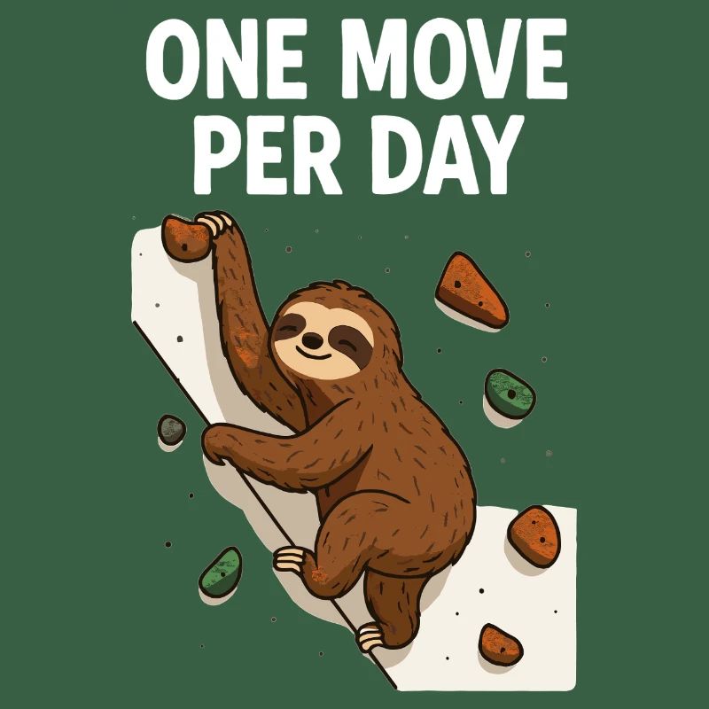 Sloth Bouldering: One Move Per Day Design