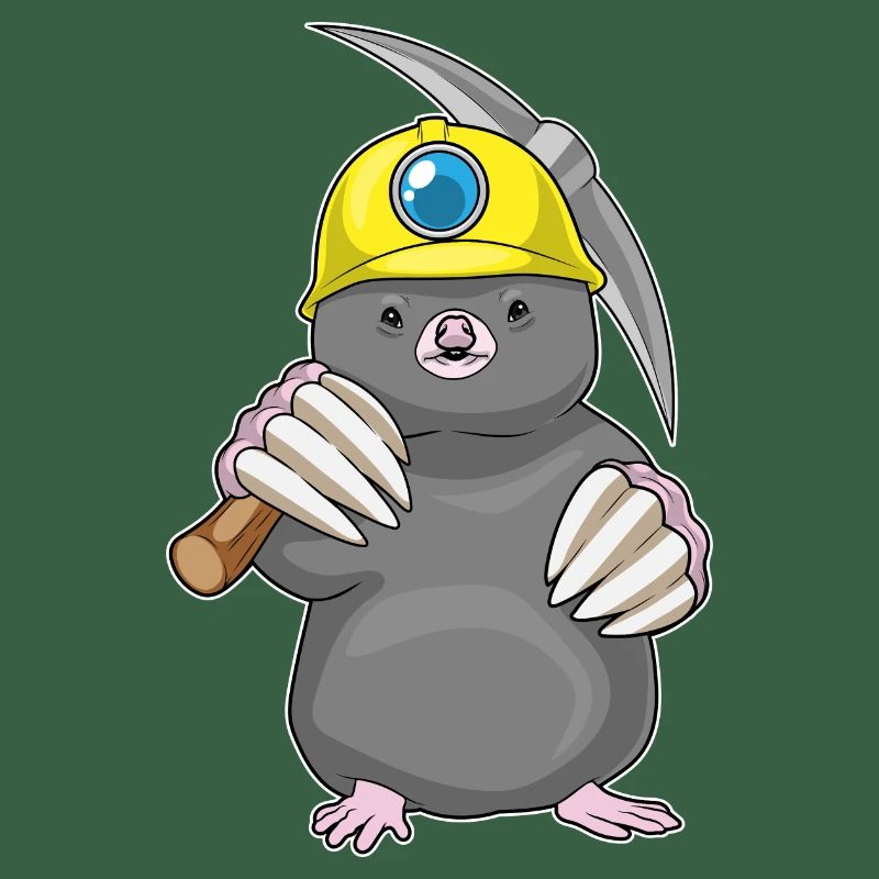 Mole Miner Pickaxe Mining
