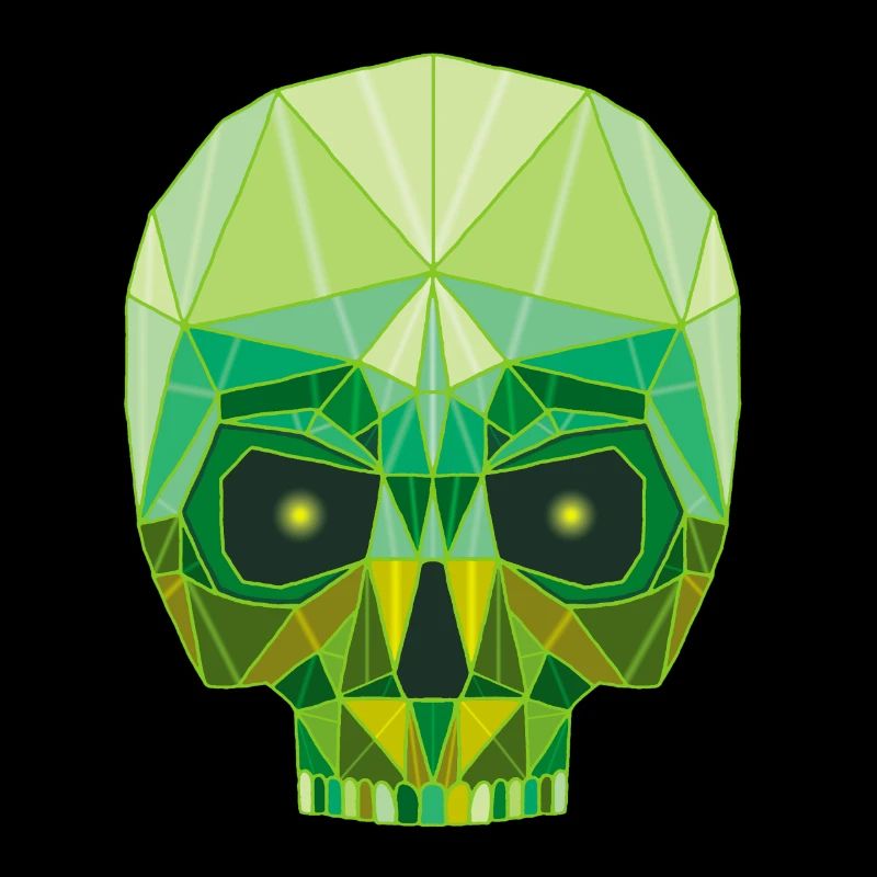 Emerald skull and crosses