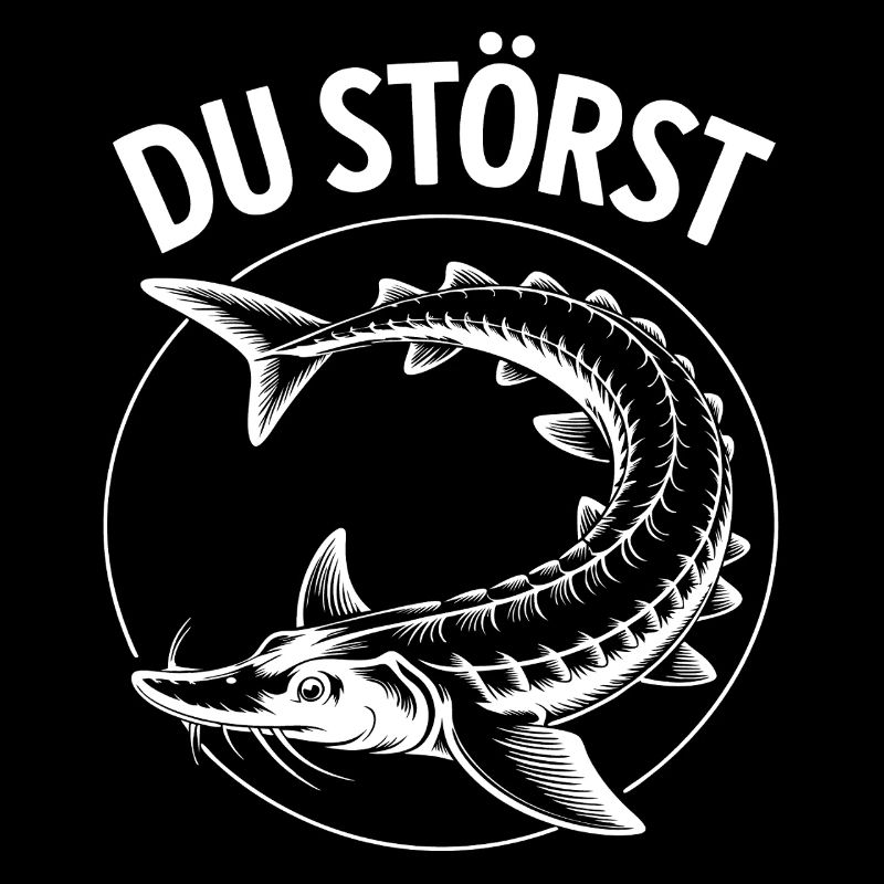 You Disturb Fish Circle Motif