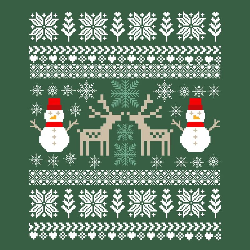 Rétro Noël Pixel