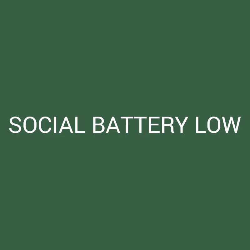 Batterie sociale faible – Conception de texte introvertie