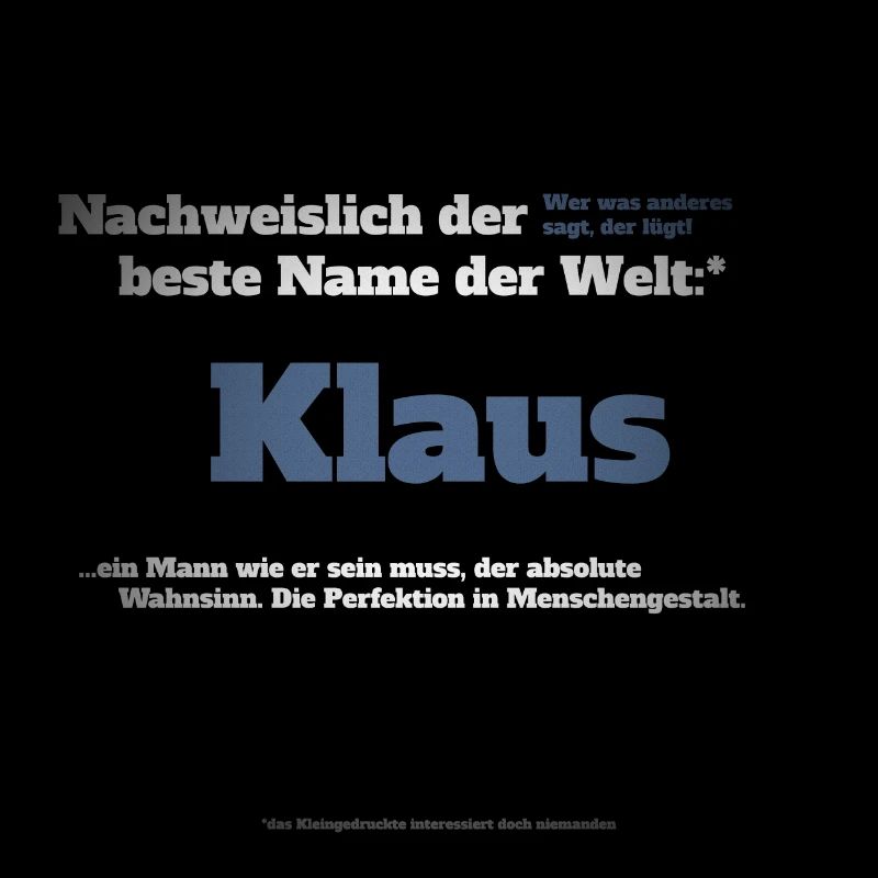 Ich bin Klaus - Klaus als Vorname