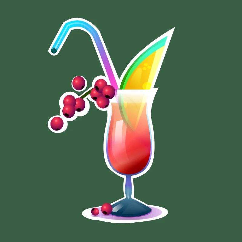 Tropischer Farbcocktail