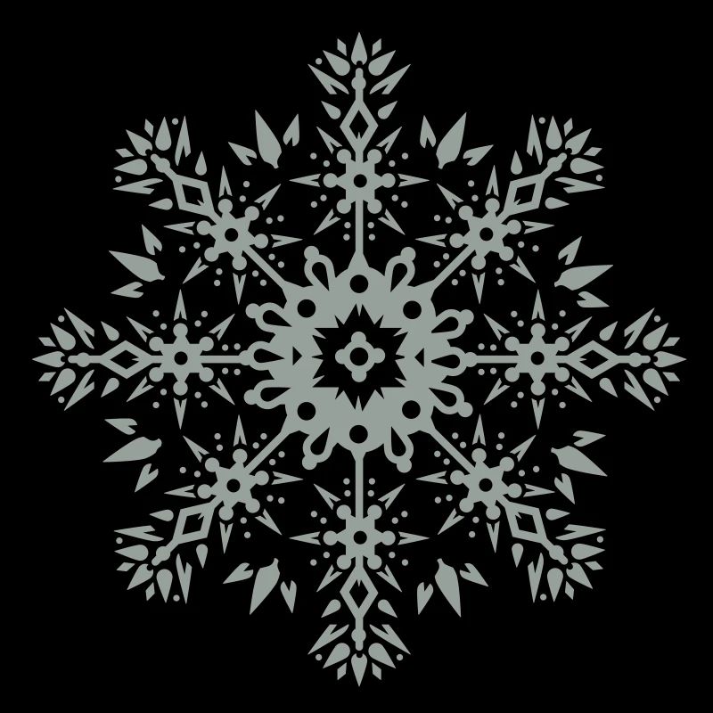 un ornement de flocon de neige