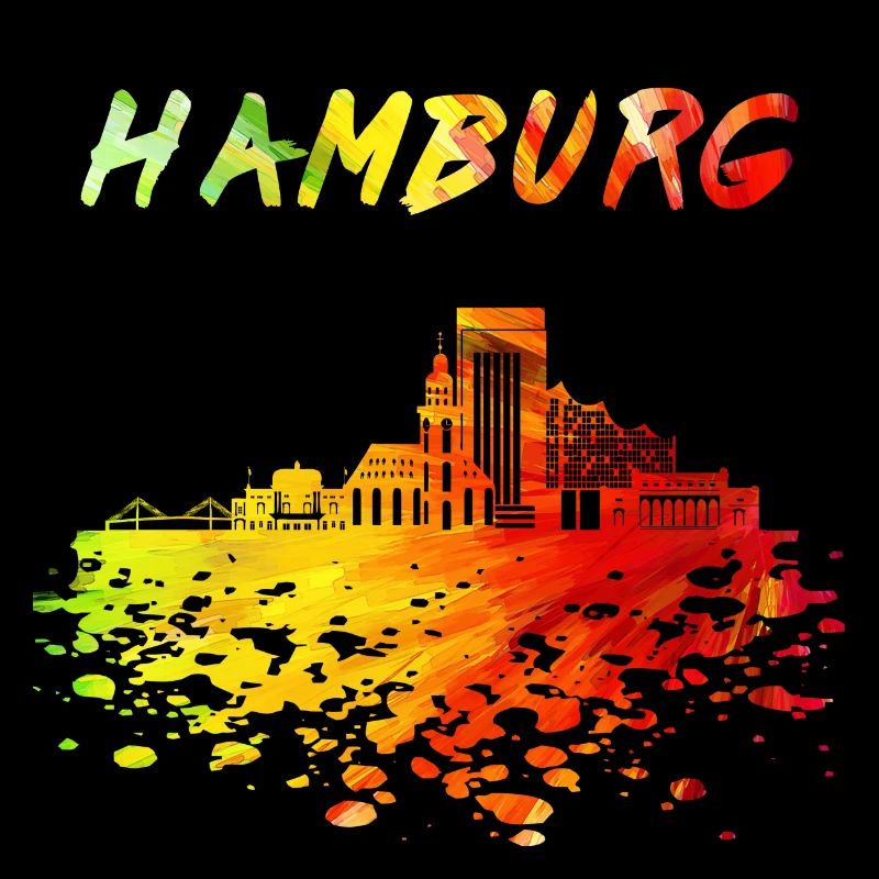 Hamburg Skyline / Hansestadt Kietz Elbe Reeperbahn