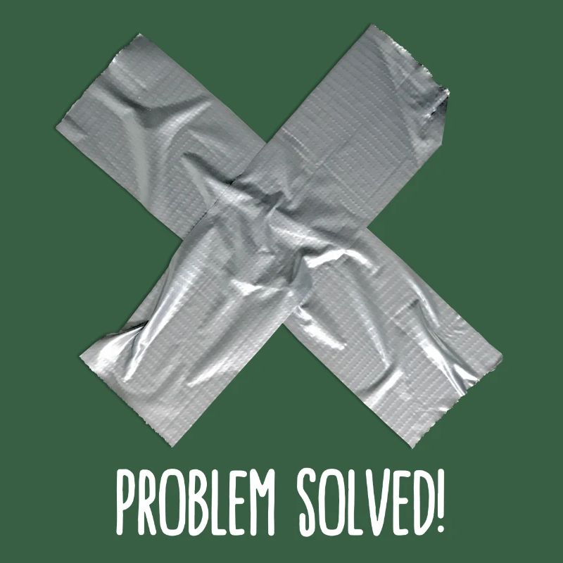 Problem solved (place on black item)
