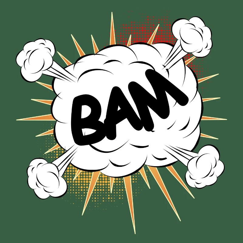 Bam comic fight cloud pour vos propres textes et motifs