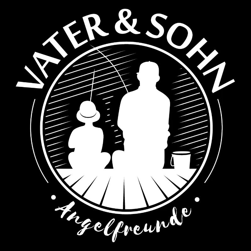 Vater Sohn Partnerlook Angler Geschenk