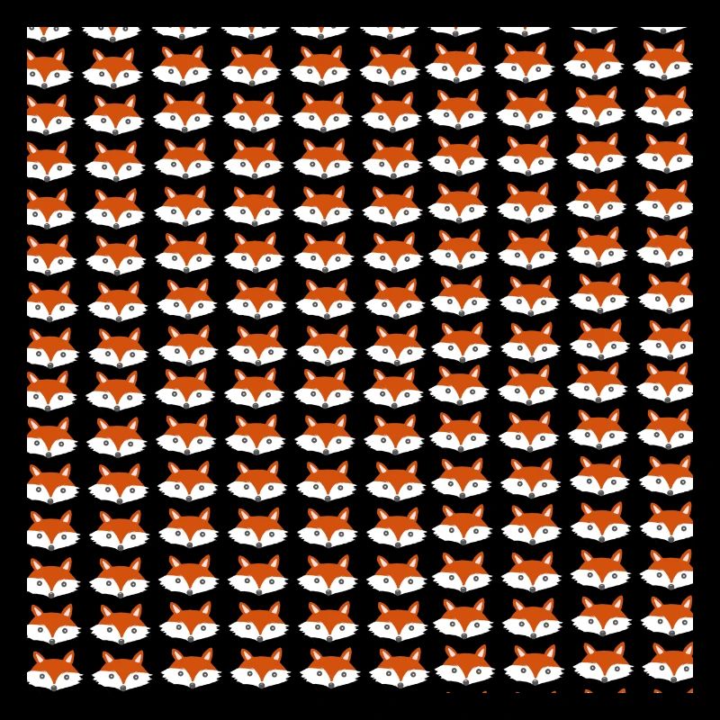 Fuchs Kopf Muster, kindermuster