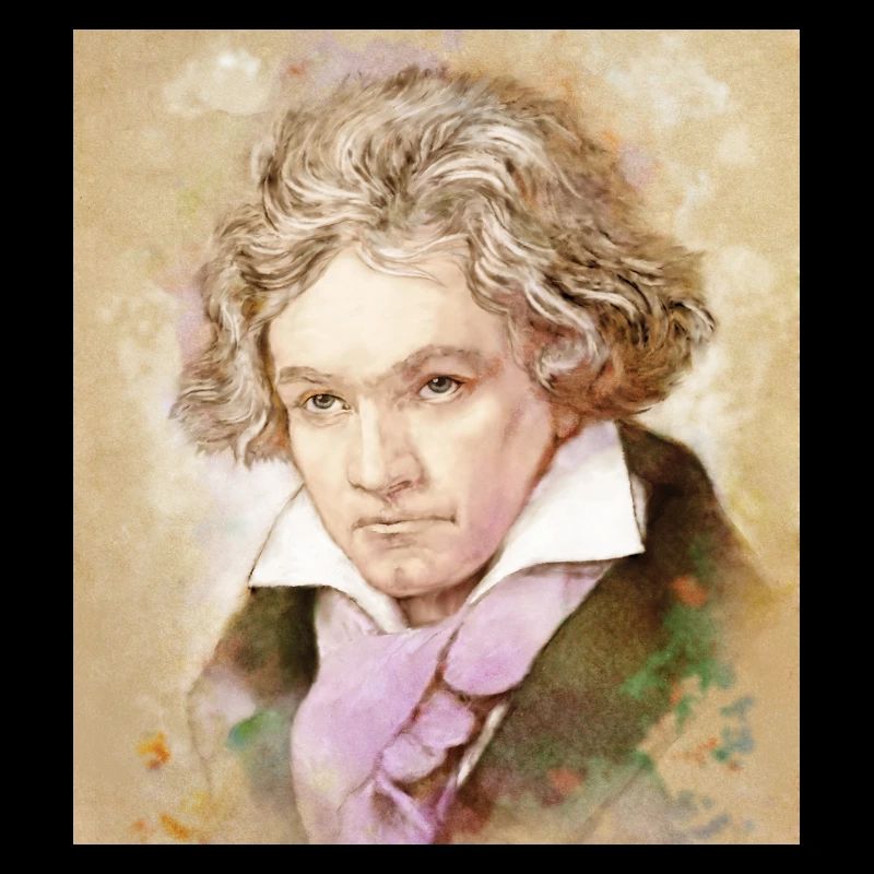 Ludwig van Beethoven im Aquarell Stil