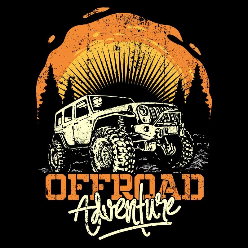 Offroad Adventure Jeep Sunset