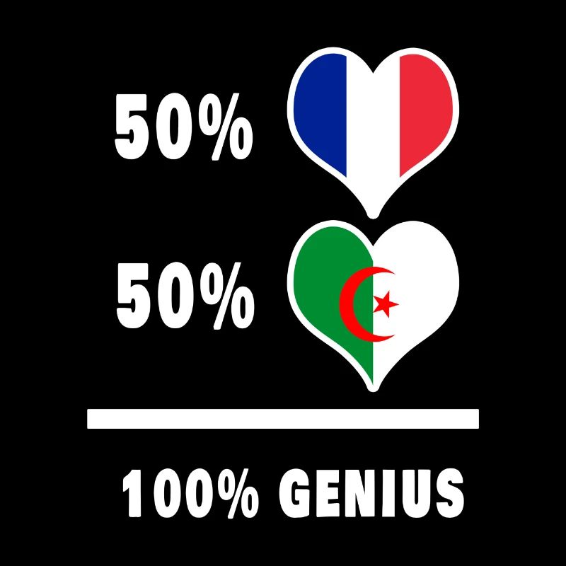 Frankreich und Algerien 100% awesome / Geschenk
