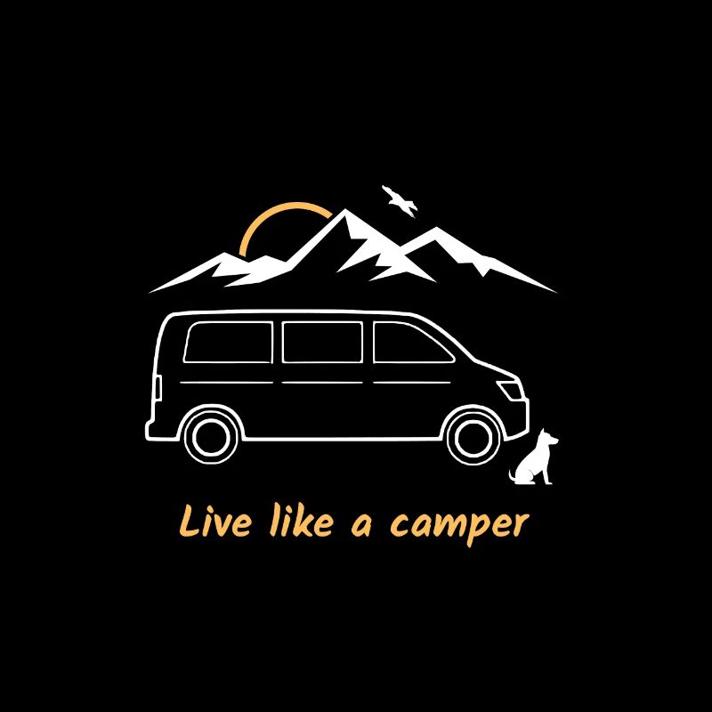 live like a camper, van, bus, gift, mountain,