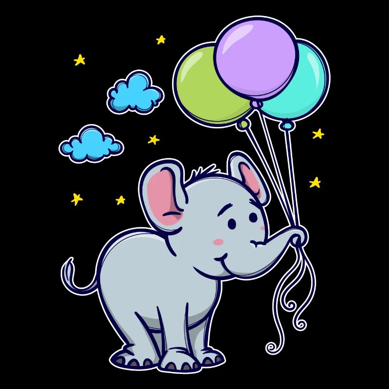 Drôle animal Cool Bébé Éléphant