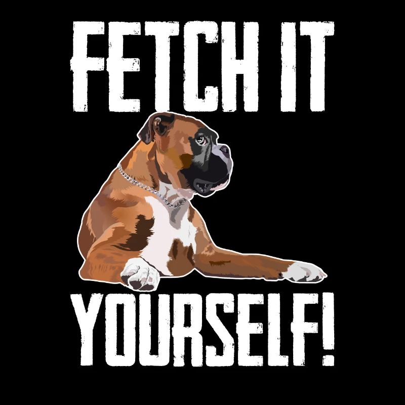 Boxerhund Holen Sie es sich selbst